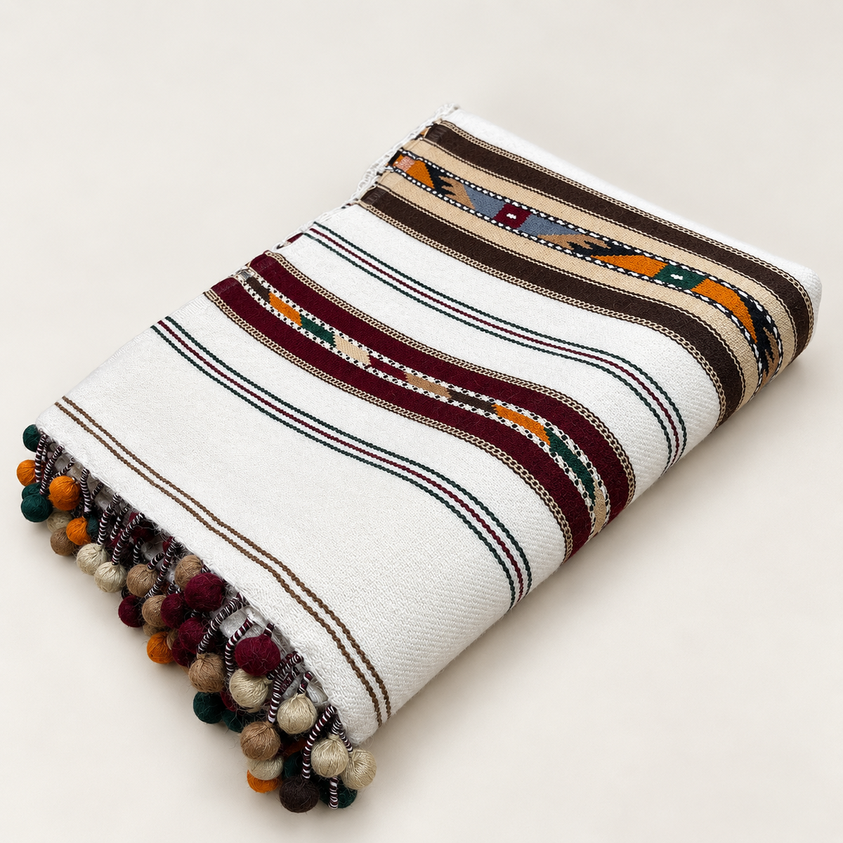 Stonage Swati Gulbahar 3 Gola Handmade Pure Wool Sharhi
