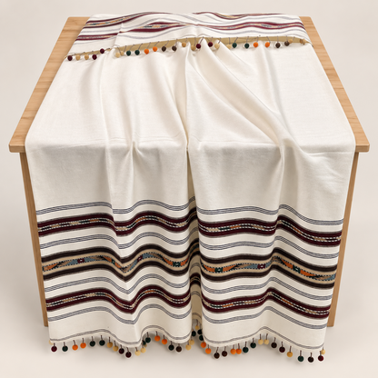 Stonage Swati Gulbahar 3 Gola Handmade Pure Wool Sharhi