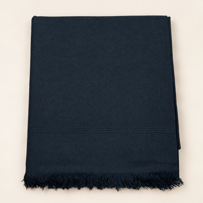 Orignal 64 Austrialn Pure Woolen Swati Shawl Black Color