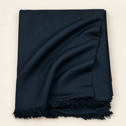 Orignal 64 Austrialn Pure Woolen Swati Shawl Black Color