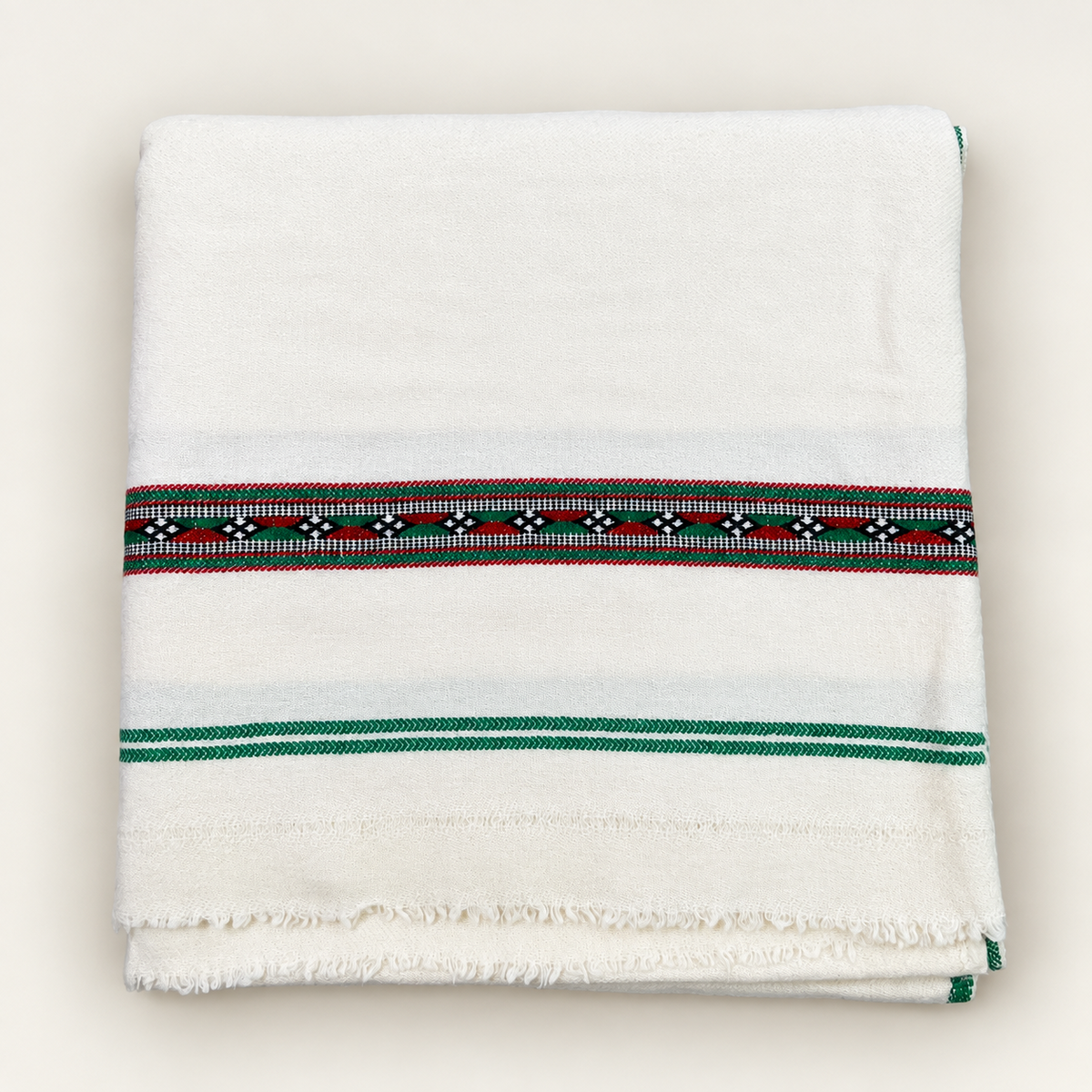 STONAGE Pasham-e-Herati — Kashmiri Pasham Shawl, Off-White Color
