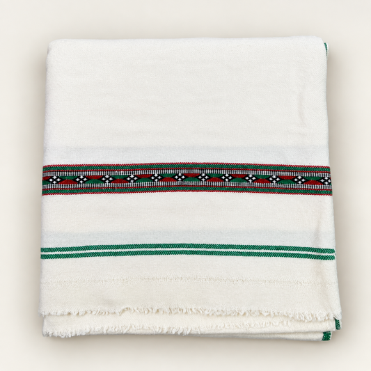 STONAGE Pasham-e-Herati — Kashmiri Pasham Shawl, Off-White Color