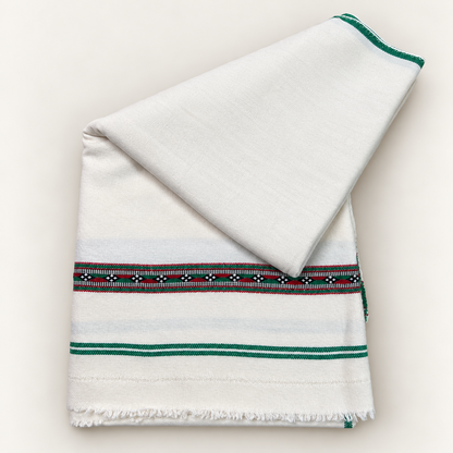 STONAGE Pasham-e-Herati — Kashmiri Pasham Shawl, Off-White Color