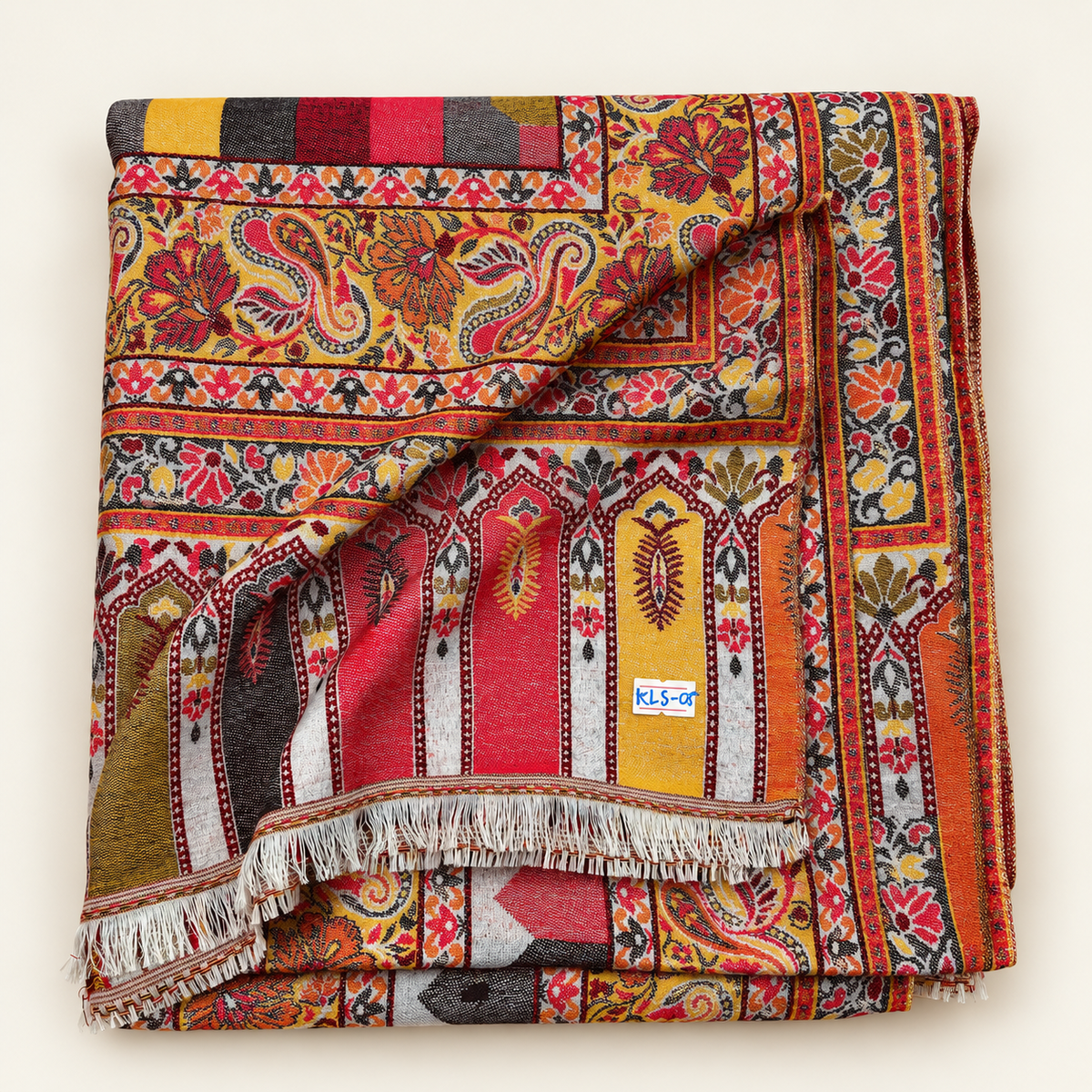 Anarkalim Full Jall  Kani — Handmade Kashmiri Pure Wool Shawl (LKS-05)