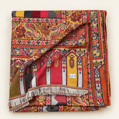 Anarkalim Full Jall  Kani — Handmade Kashmiri Pure Wool Shawl (LKS-05)