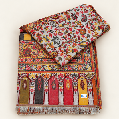 Anarkalim Full Jall  Kani — Handmade Kashmiri Pure Wool Shawl (LKS-05)
