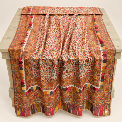 Anarkalim Full Jall  Kani — Handmade Kashmiri Pure Wool Shawl (LKS-05)