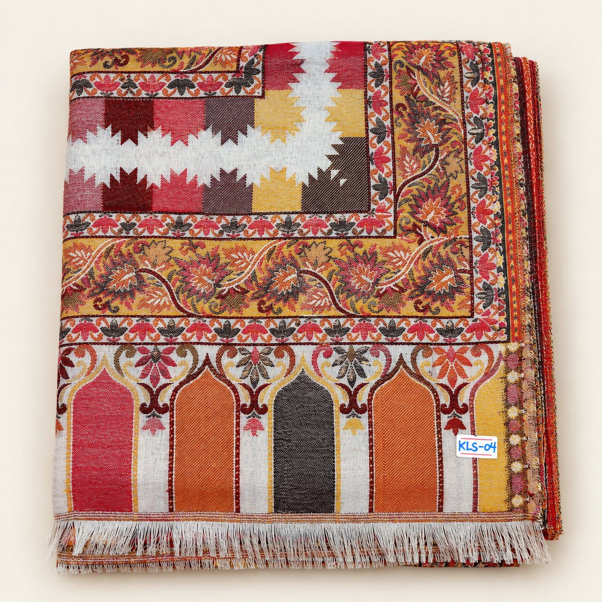 Mehrunissa Full Jall  Kani — Handmade Kashmiri Pure Wool Shawl (LKS-04)