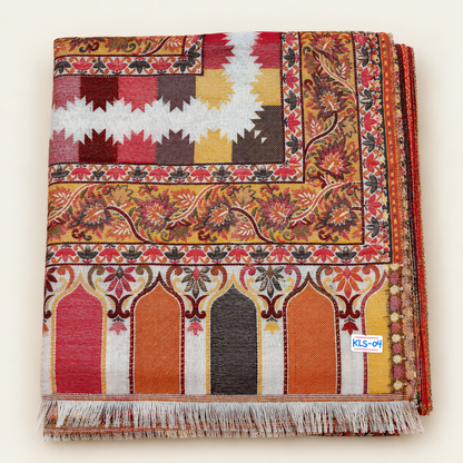 Mehrunissa Full Jall  Kani — Handmade Kashmiri Pure Wool Shawl (LKS-04)