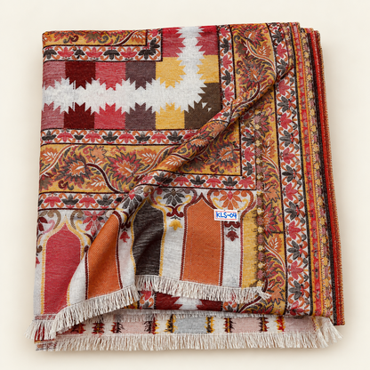 Mehrunissa Full Jall  Kani — Handmade Kashmiri Pure Wool Shawl (LKS-04)