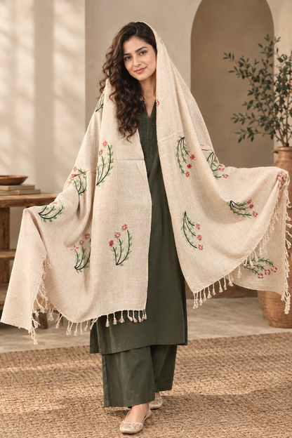Ladies Swati Handmade Woolen Shawl , Article No LSS-016