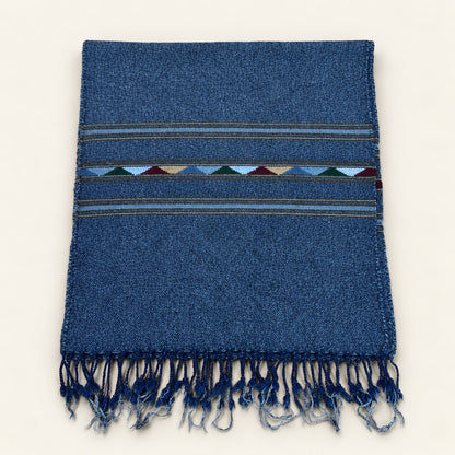 Handmade Soft , Wool  Mufflers- Blue