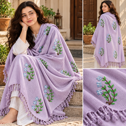 Ladies Swati Handmade Woolen Shawl , Article No LSS-018