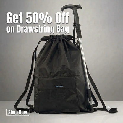 Stonage Drawstring Backpack & Trekking Pole Kit ( 50 % off on Drawstring Bag)