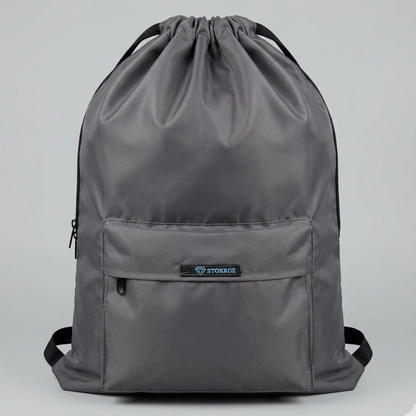 Drawstring Bag – , Waterproof, All-Purpose for Hajj Umrah College/Uni , Gym & Daily Use ( Light Grey)