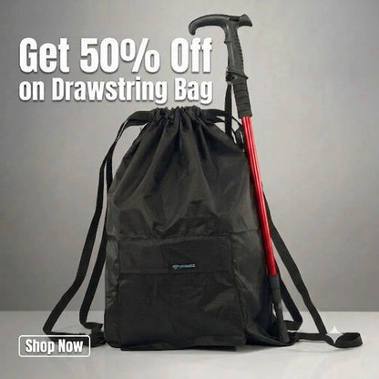 Stonage Drawstring Backpack & Trekking Pole Kit ( 50 % off on Drawstring Bag)