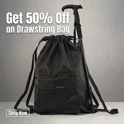 Stonage Drawstring Backpack & Trekking Pole Kit ( 50 % off on Drawstring Bag)
