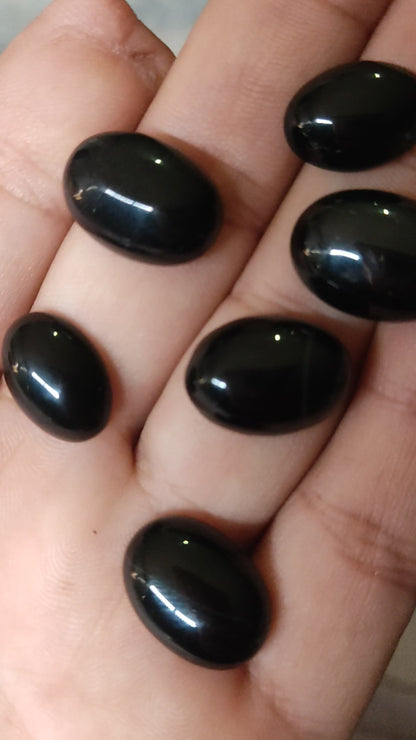 Black  Aqeeq Stone (Irani ) Medium Size SA-106 (RS. 1250/Each)