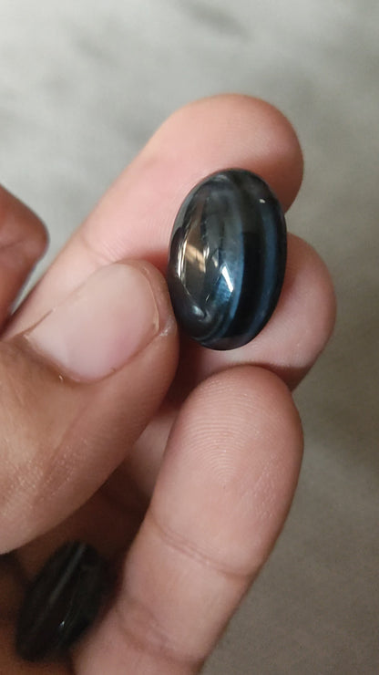 Black  Aqeeq Stone (Irani  with Inclusions) Medium Size SA-106 (RS. 1800/Each)