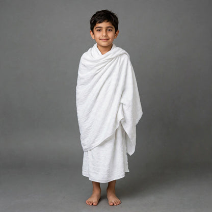 Kids Ihram Set. For Age 7 to 12 years- size 36x70 Inches